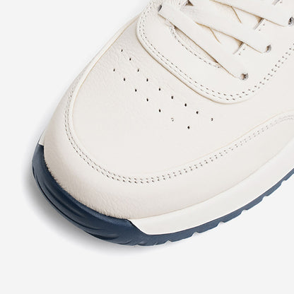 Men's Genuine Leather Lace-Up Casual Trainers