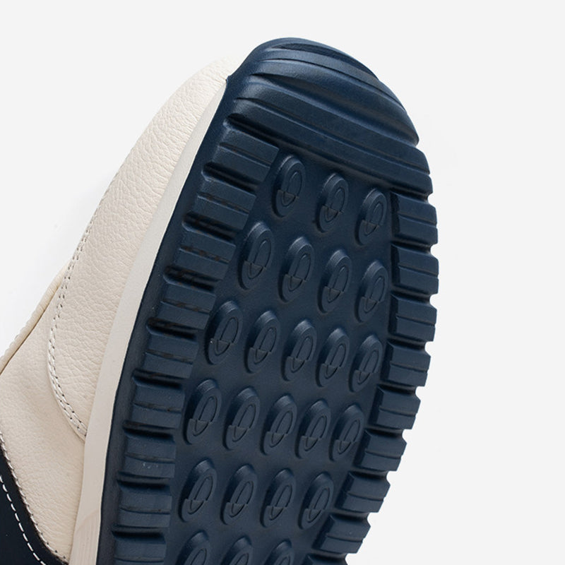 Men's Genuine Leather Lace-Up Casual Trainers