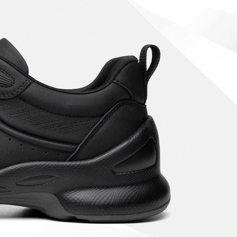 Men's Leather Comfort Trainers with Cushioned Sole