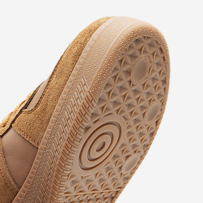 Men's Retro Leather & Suede Trainers | Brown | Rubber Sole