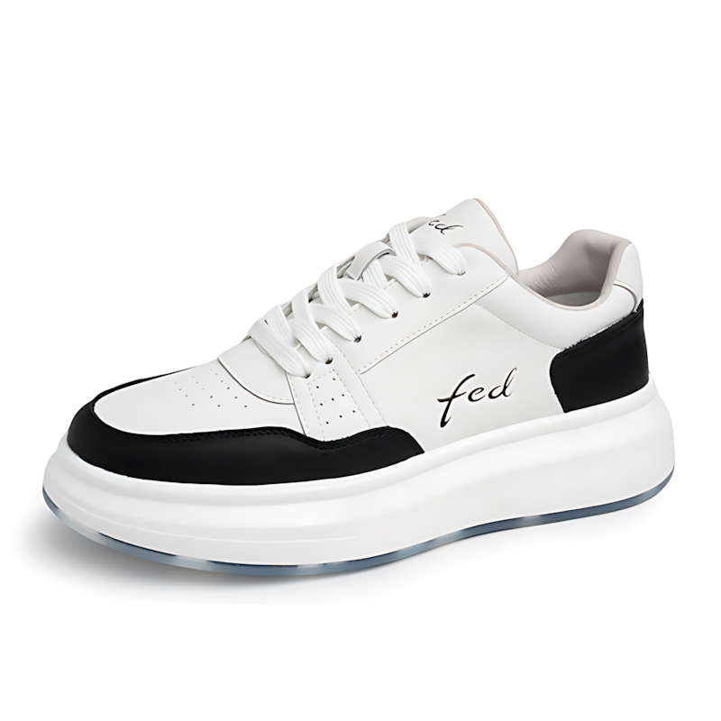 Men's Leather Chunky Trainers