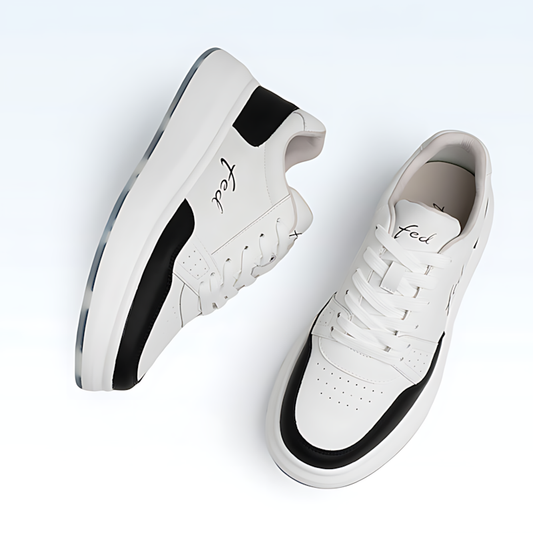 Men's Leather Chunky Trainers