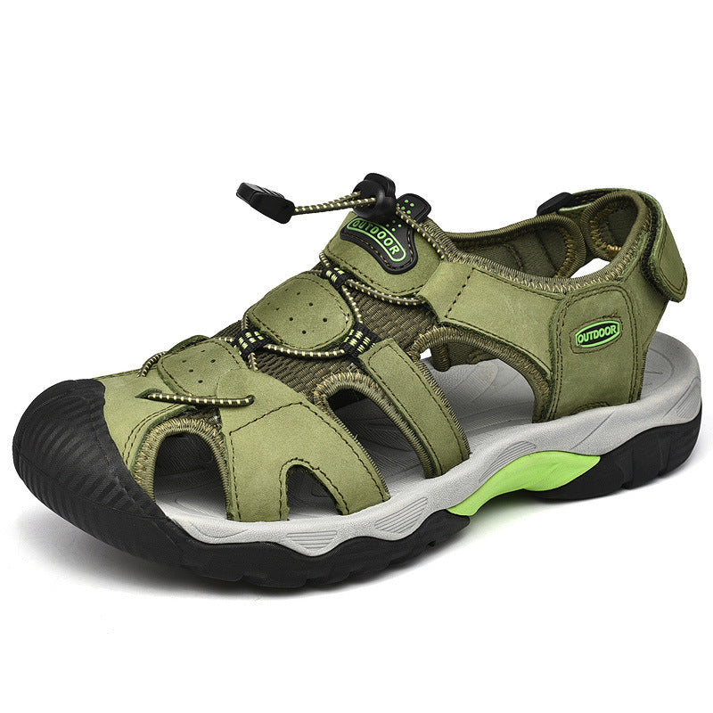 Men’s Wide Fit Closed-Toe Walking Sandals with Adjustable Straps