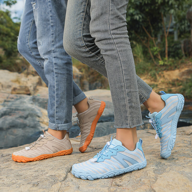 Unisex Barefoot-Inspired Outdoor Trainers with Roomy Toe Box & Grippy Sole