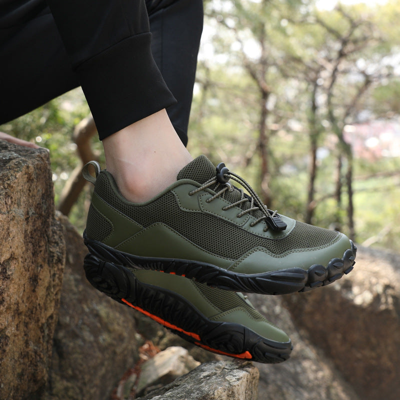 Unisex Wide Fit Barefoot-Inspired Outdoor Trainers with Grippy Sole