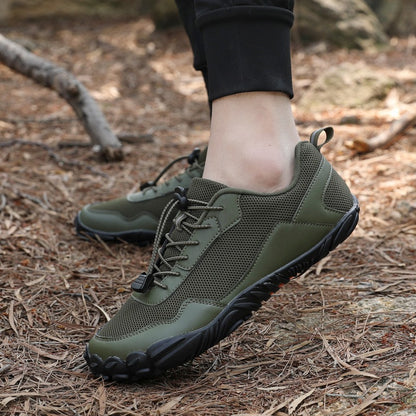 Unisex Wide Fit Barefoot-Inspired Outdoor Trainers with Grippy Sole