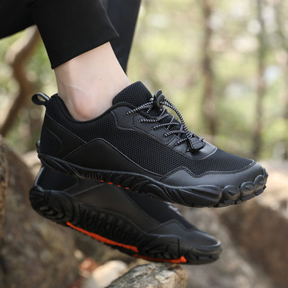 Unisex Wide Fit Barefoot-Inspired Outdoor Trainers with Grippy Sole