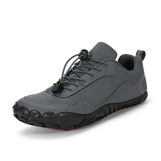 Unisex Wide Fit Barefoot-Inspired Outdoor Trainers with Grippy Sole