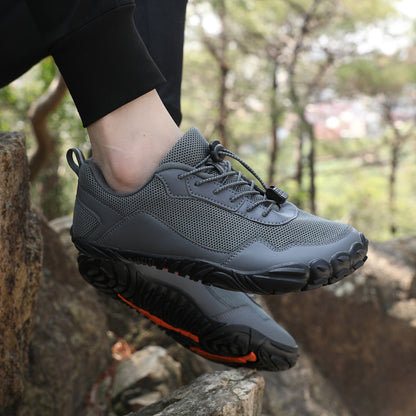 Unisex Wide Fit Barefoot-Inspired Outdoor Trainers with Grippy Sole