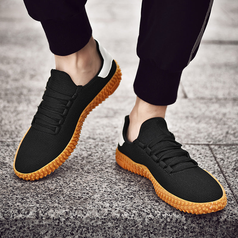 Unisex Wide Fit Breathable Knit Trainers with Grippy Sole