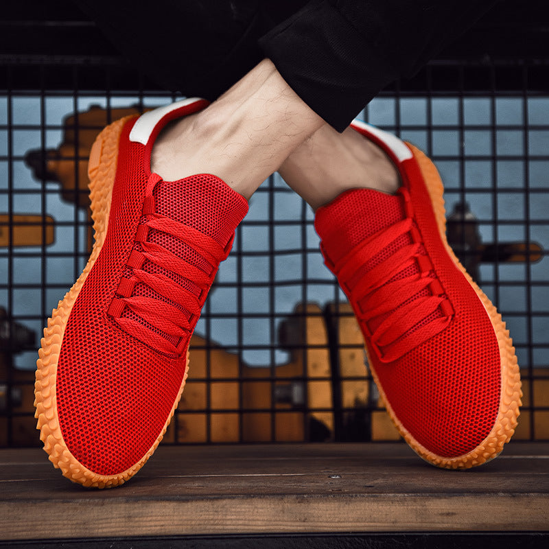 Unisex Wide Fit Breathable Knit Trainers with Grippy Sole