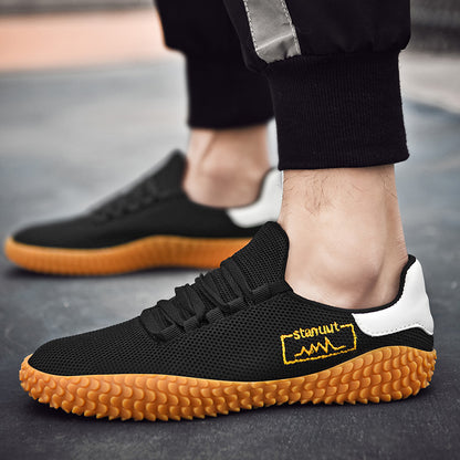 Unisex Wide Fit Breathable Knit Trainers with Grippy Sole
