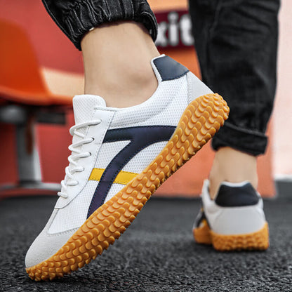 Wide Fit Unisex Comfort Trainers with Grippy Gum Sole