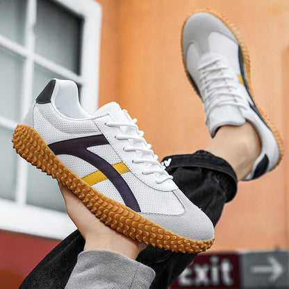 Wide Fit Unisex Comfort Trainers with Grippy Gum Sole