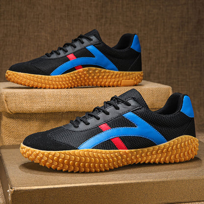Wide Fit Unisex Comfort Trainers with Grippy Gum Sole