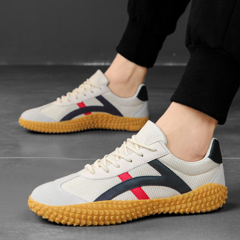 Wide Fit Unisex Comfort Trainers with Grippy Gum Sole