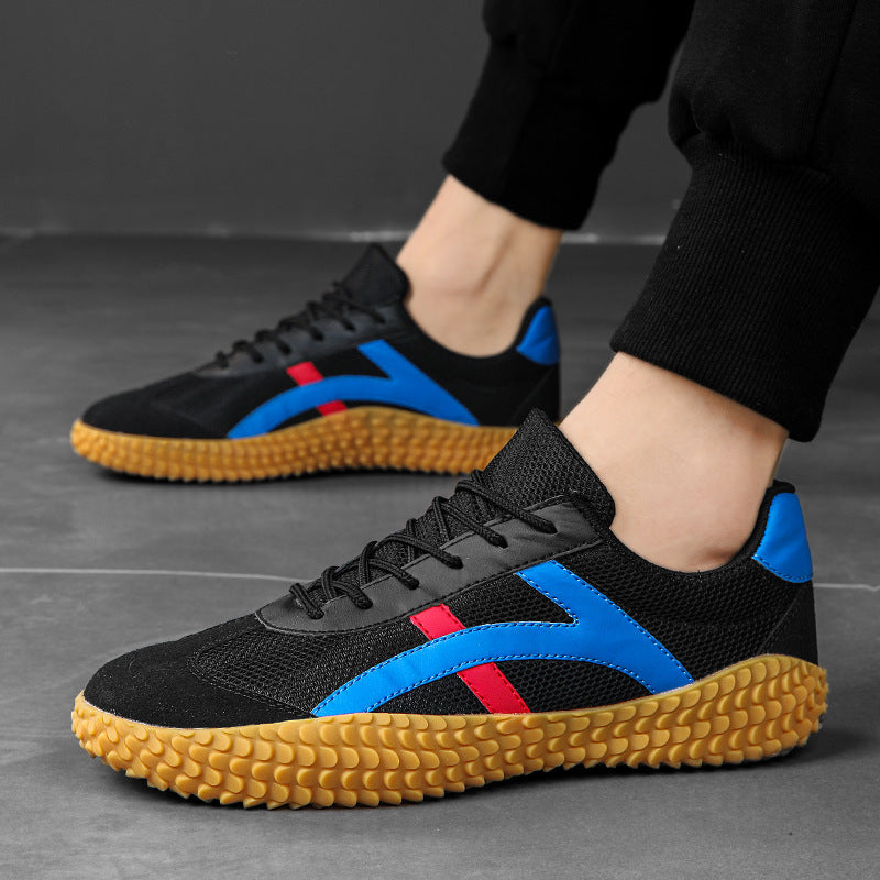 Wide Fit Unisex Comfort Trainers with Grippy Gum Sole