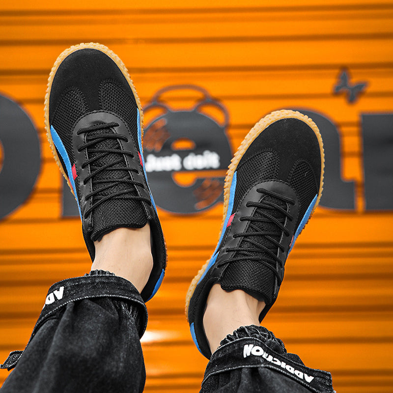 Wide Fit Unisex Comfort Trainers with Grippy Gum Sole