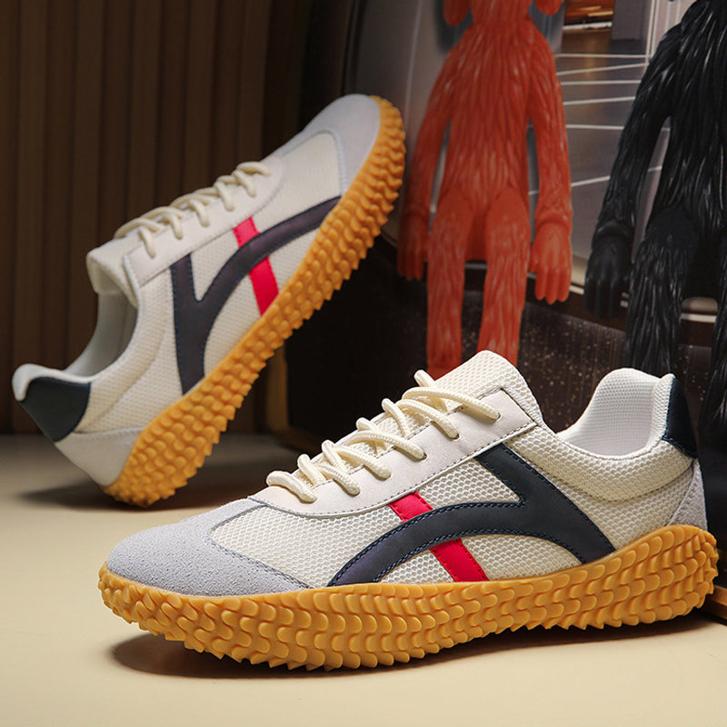 Wide Fit Unisex Comfort Trainers with Grippy Gum Sole