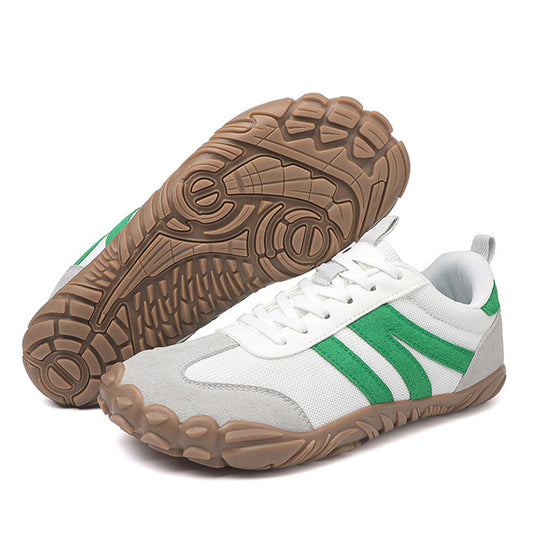 Unisex Wide Fit Retro Trainers with Breathable Mesh & Grippy Sole