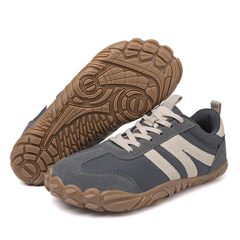 Unisex Wide Fit Retro Trainers with Breathable Mesh & Grippy Sole