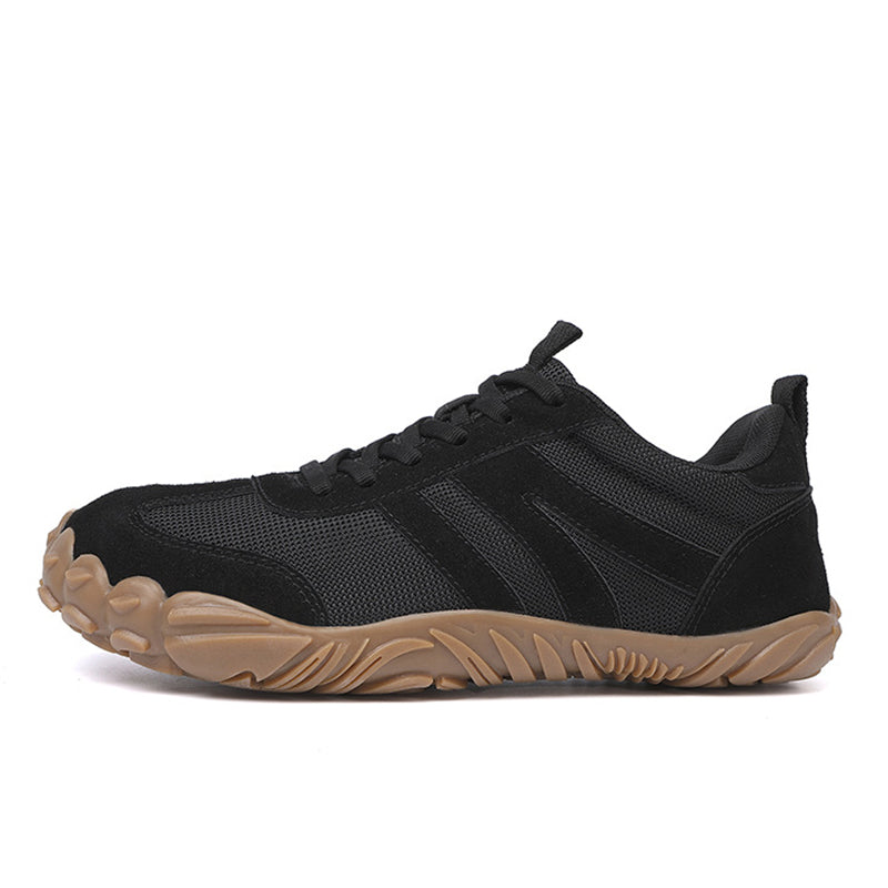 Unisex Wide Fit Retro Trainers with Breathable Mesh & Grippy Sole