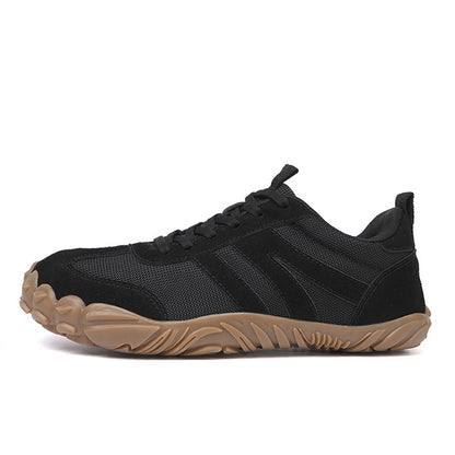 Unisex Wide Fit Retro Trainers with Breathable Mesh & Grippy Sole