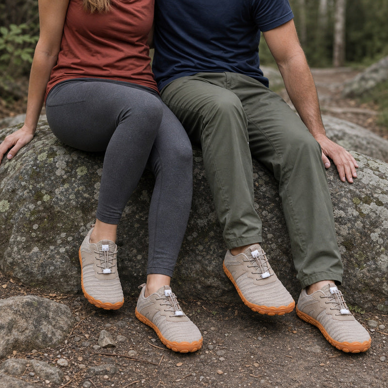 Unisex Barefoot-Inspired Outdoor Trainers with Roomy Toe Box & Grippy Sole