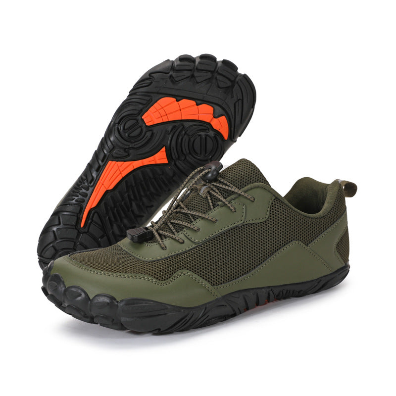 Unisex Wide Fit Barefoot-Inspired Outdoor Trainers with Grippy Sole