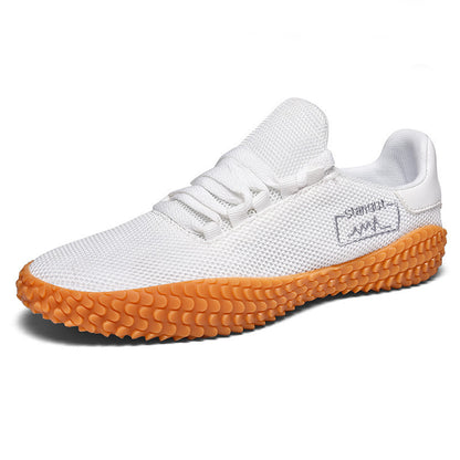 Unisex Wide Fit Breathable Knit Trainers with Grippy Sole