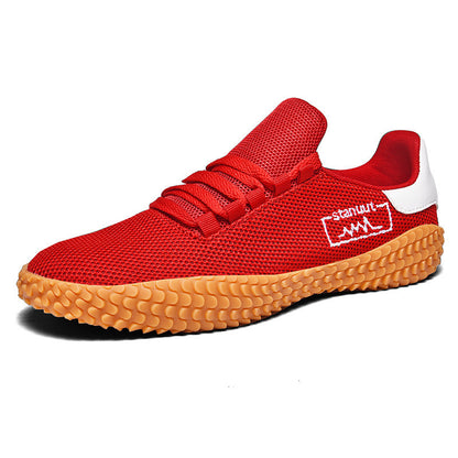 Unisex Wide Fit Breathable Knit Trainers with Grippy Sole