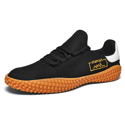 Unisex Wide Fit Breathable Knit Trainers with Grippy Sole