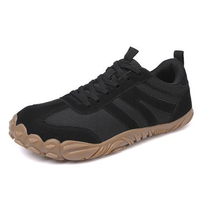 Unisex Wide Fit Retro Trainers with Breathable Mesh & Grippy Sole