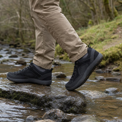 Wide Fit Barefoot-Inspired Walking Trainers with Grippy Sole – Unisex