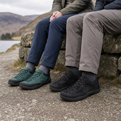 Wide Fit Barefoot-Inspired Walking Trainers with Grippy Sole – Unisex