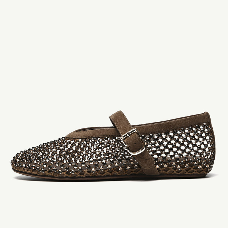Women’s Mesh Mary Jane Flat Shoes