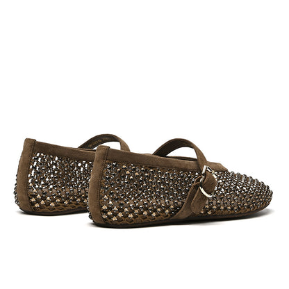 Women’s Mesh Mary Jane Flat Shoes