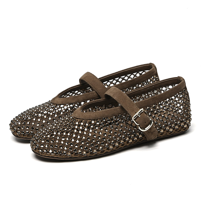 Women’s Mesh Mary Jane Flat Shoes