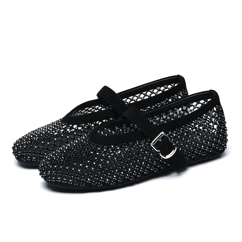 Women’s Mesh Mary Jane Flat Shoes