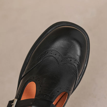 Women’s Wide Fit Brogue Mary Jane Shoes