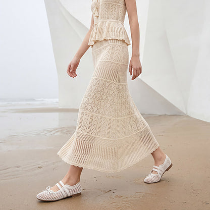 Women’s Woven Leather Mary Jane Flat Sandals